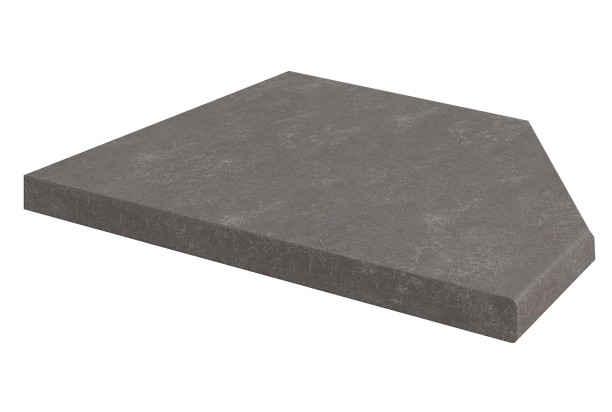 Kuchyňská pracovní deska pro pravý regál 30 cm, tmavě šedý kámen