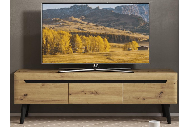 Široká TV skříňka Nordi, dub artisan, 160 cm