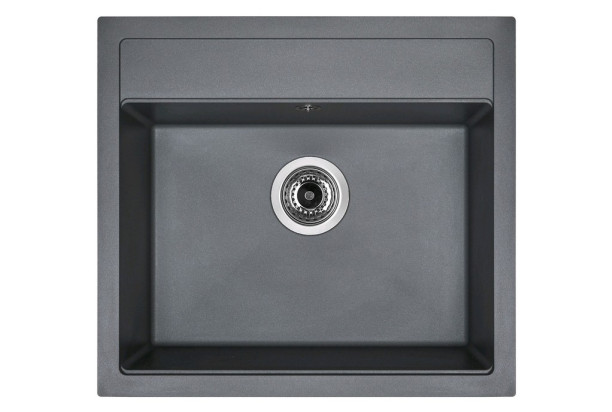 Kuchyňský granitový dřez Sinks Solo 560, šedý titanium