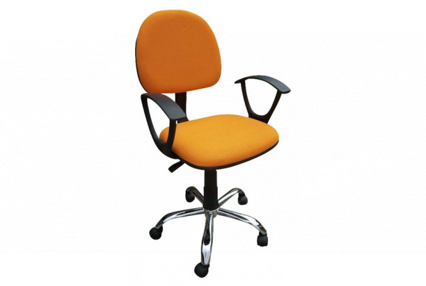 Dětská židle Erfon, oranžová látka