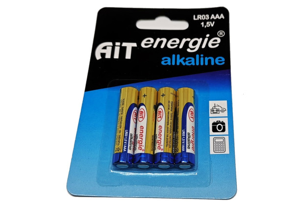 Tužková baterie (4 ks) Alkaline LRO3 AAA