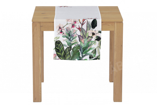 Běhoun na stůl 40x150 cm, orchidej s listy