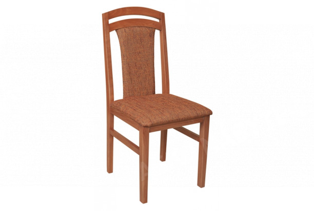 Jídelní židle Sylva, calvados/hnědo-oranžová tkanina