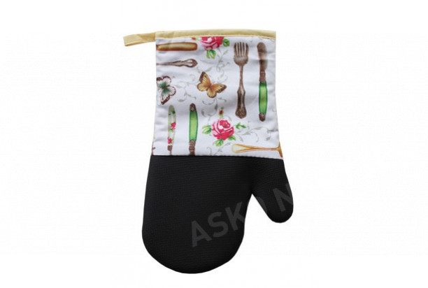 Kuchyňská rukavice 31 cm, neoprén, příbor