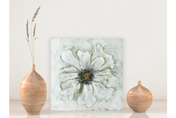Ručně malovaný obraz Květ 30x30 cm