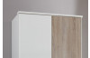Šatní skříň Click, 91 cm, bílá/dub sonoma