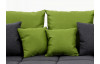 Sedací souprava Swing Big Sofa, šedá/zelená tkanina