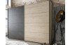 Šatní skříň Brüssel, 250 cm, kamenný dub/šedá