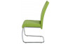 Jídelní židle Flora II, zelená ekokůže