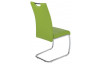 Jídelní židle Flora II, zelená ekokůže