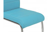 Jídelní židle Flora II, petrolejovo-modrá ekokůže