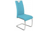 Jídelní židle Flora II, petrolejovo-modrá ekokůže
