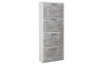 Botník Fulda, bílý/šedý beton, výška 152 cm