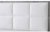 Postel Siegen 180x200 cm, bílá/šedý beton