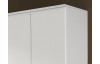 Šatní skříň Bremen, 91 cm, bílá/šedý beton