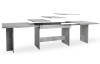 Velký rozkládací jídelní stůl Ancona 160x90 cm, šedý beton