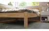 Rohová postel se zástěnou vlevo Tema L 180x200 cm, přírodní buk