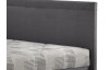 Rohová postel Travis levá 120x200, šedá látka