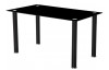 Jídelní stůl Tabor, 140x80 cm, černý