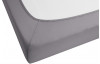 Napínací prostěradlo Jersey Castell 180x200 cm, stříbrné