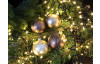Vánoční ozdoba skleněná koule 7 cm, hnědá