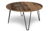 Kulatý konferenční stolek Prado 80 cm, vintage optika dřeva