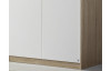 Šatní skříň Hildesheim, 271 cm, dub sonoma/bílá