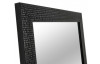Nástěnné zrcadlo Glamour 40x80 cm, černá struktura
