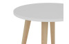 Kulatý konferenční/odkládací stolek Porto 50 cm, bílý