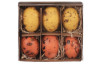 Velikonoční dekorace Vyfouklá vajíčka, 6 ks, žlutá/oranžová