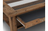 Konferenční stolek se zásuvkou Roman, vintage optika dřeva