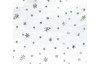 Vánoční ubrus Stříbrné vločky, bílý, 160x130 cm