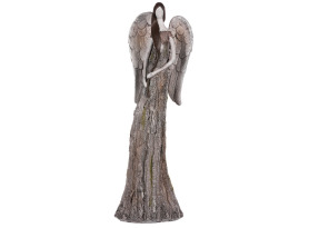 Dekorační soška Anděl s dlouhými vlasy