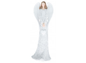 Dekorační soška Anděl se srdíčkem, 25 cm