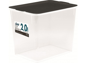 Úložný box průhledný, 18,3x13,3x14,5 cm