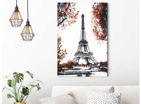 Obraz na plátně Podzim v Paříži, 60x80 cm