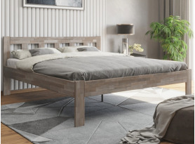 Manželská postel Tema 180x200 cm, šedý buk