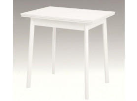 Jídelní stůl Trier II 75x55 cm, bílý, rozkládací
