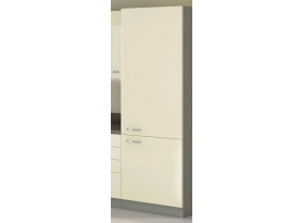 Vysoká kuchyňská skříň Karmen 60DK, 60 cm, šedá/krémová
