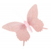 Závěsná dekorace Motýl 16 cm, růžová látka