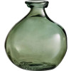 Váza Nell 18 cm, recyklované sklo, zelená
