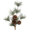 Umělá vánoční větev se šiškami, 30 cm