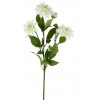 Umělá květina Jiřinka 75 cm, bílá