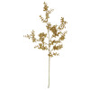 Umělá květina Vánoční větev eukalyptus 70 cm, zlatá