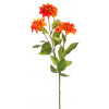 Umělá květina Jiřinka 75 cm, oranžová
