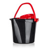 Úklidový kbelík se ždímačem Eco 14 l, černá/červená