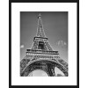 Rámovaný obraz Eiffelova věž 40x50 cm, černobílý