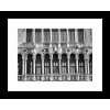 Rámovaný obraz Architektura 20x25 cm, černobílý