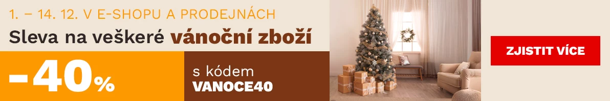 40 % na veškeré vánoční zboží 1.-14.12.2025