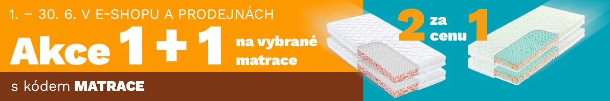 Matrace 1+1 zdarma 1-30-6-2026